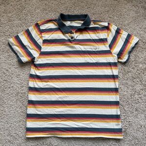 Roark Captain Sun Multicolor Striped Polo Shirt